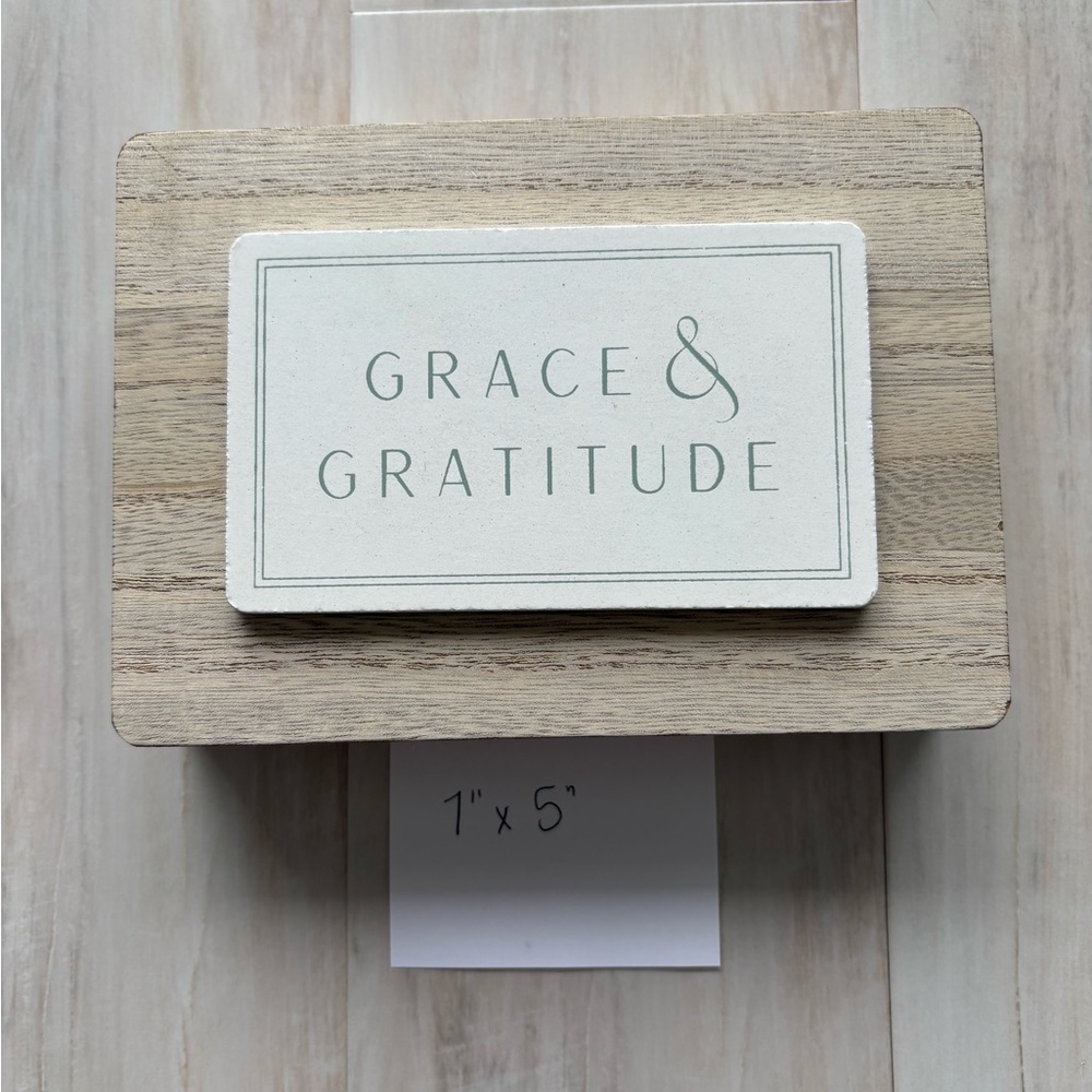 Grace & Gratitude Wooden Plaque